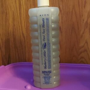 Avon Blueberry Cobbler Bubble Bath - Clear